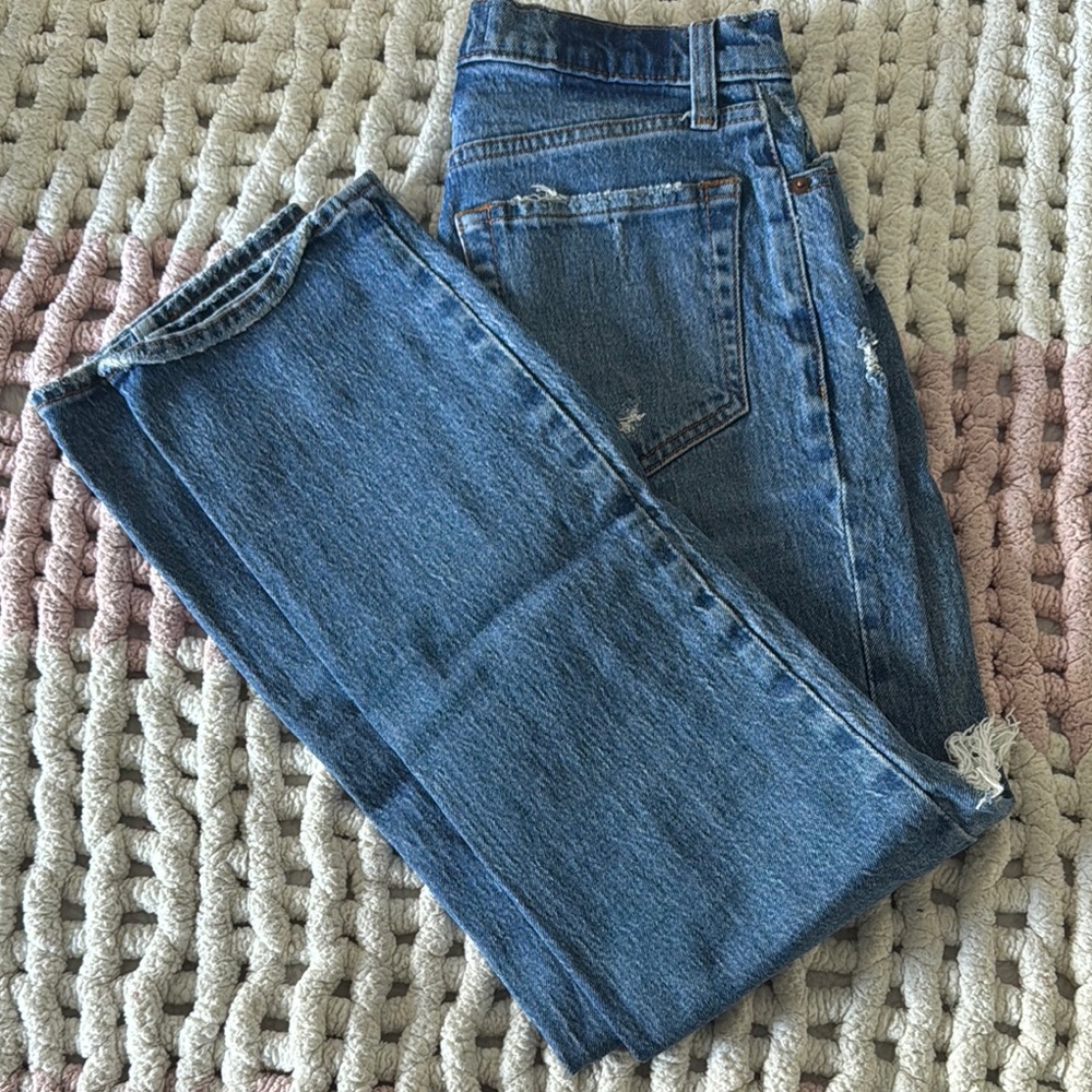 Abercrombie & Fitch Blue Straight Leg Jeans